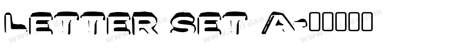 Letter Set A字体转换